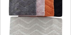 Zig Zag Cotton Tufted Bath Rugs