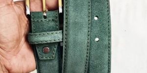 Mens Antique Green Belt