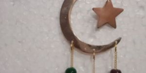 Moon and Star Brass Chimes
