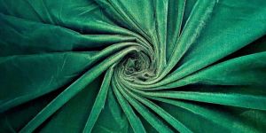 9000 Velvet Fabric in Dark Bottom Green