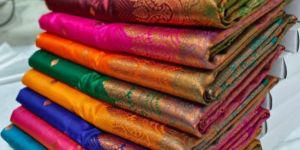 Satan Alwar Buta Rich Pallu Copper Zari Saree