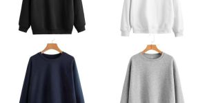 PLAIN ROUND NECK SWEAT-SHIRTS 88% COTTON FLEECE (LOOPKNIT FA