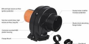 Seaflo Flange / Flex Mount Bilge Blower 130CFM 12v / 24v