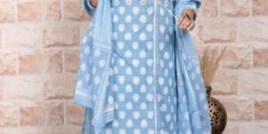Angrakha Cotton Kurti Set