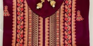 Maroon Printed Rayon Kurti