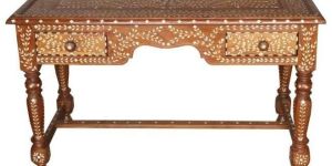 Bone Inlay Writing Desk