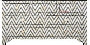 Zigzag Bone Inlay Chest