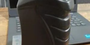 Black Engine Oil Can