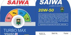 3 Liter Turbo Max 20 W 50 Engine Oil