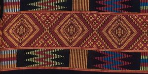 Printed Black Mekhela Chadar