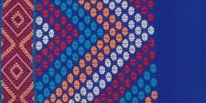Royal Blue Mekhela Chadar