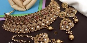 Stone Choker Necklace Set