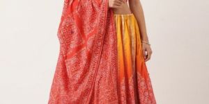 Vaishali Silk Printed with Gota Patti and Tassels Work Lehenga Choli