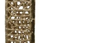 Metal with Wood Candle Stand