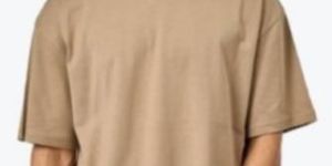 Mens Round Neck Plain Oversized T-Shirt