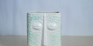 Square Face Ceramic Flower Pot