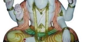 Lord Brahma Marble Statue