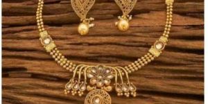 Gold Plated Classic Necklace Set