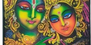 Radha Krishna Board Painting