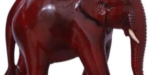 Red Wooden Elephant