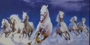 Seven Horses Running Painting