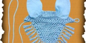 Light Blue Round Fly Veil