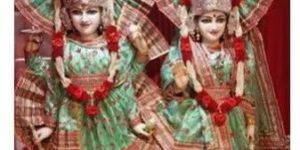 Silver Plated God Mukut