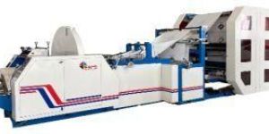 V- Bottom Paper Bag Making with Four Color Printing Machine