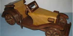 Wooden Vintage Car