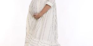 Ivory Maternity Feeding Dress