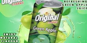 240ml Green Apple Drink Tin