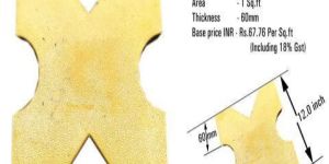 X Shape Grass Paver Block