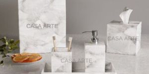 White Quartz Bathroom Vanity Set