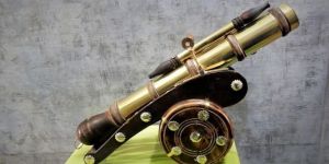 Wooden Vintage Canon Table Lamp