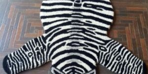 Zebra Hand Tufted Woollen Carpet
