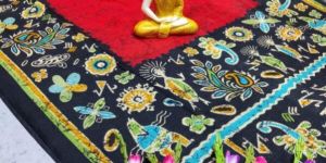 Tussar Kantha Stitch Saree