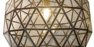 Brown And Transparent Glass Pendant