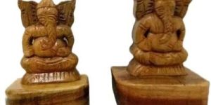 Neem Wood Ganesh Statue