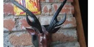 Wooden Deer Sculptures