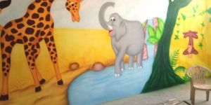 School Wall Painting Images