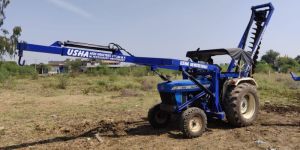New Holland Tractor Fitted Pole Erection and Post Hole Digger