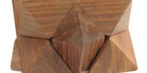 Wooden Star Cube Puzzle Brain Teaser Games Fun & Learning