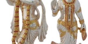 Silver Radha Krishna Statue