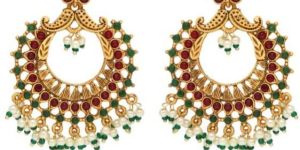 Rajwadi Finish Antique Long Earrings