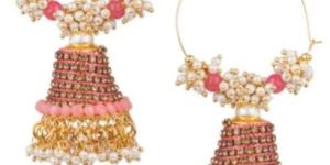 Traditional Gold Finish Jhumka Earrings