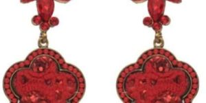 Western Gold Finish Long Earring