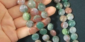Agate Coin Beads
