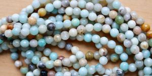 Amzonite Rondelle Beads