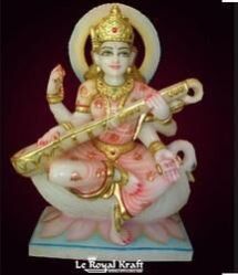 Marble Saraswati Statue