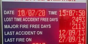Safety Information Display Board